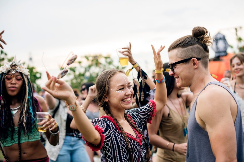 the boys and girls celebrate the parties in a communities