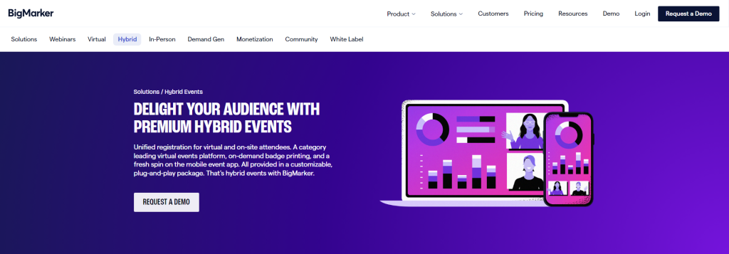 BigMarker's hybrid events platform