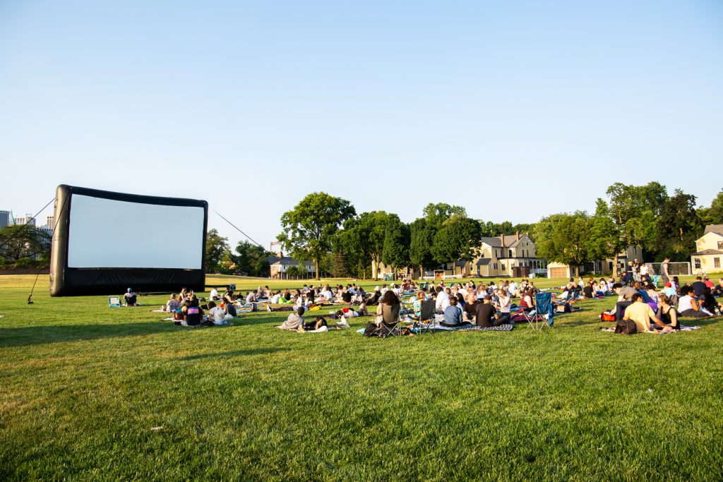 Outdoor movie night